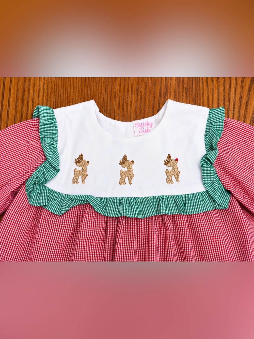 NWOT Stitchy Fish Reindeer 2 piece set- 3M